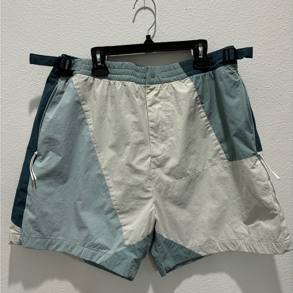COPY - Kith Harden Panelled Mesh Shorts Colorblock teal,blue and green Size Lar…